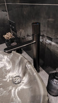 Avril Waterfall Deck Mounted Basin Mixer Tap