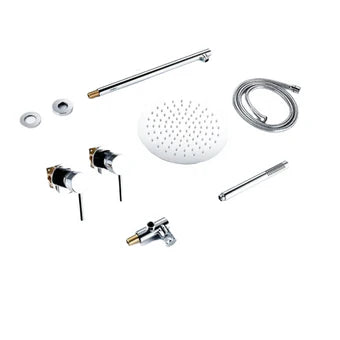 Borough Concealed Wall Mount Shower Set with Rain Head & Handshower