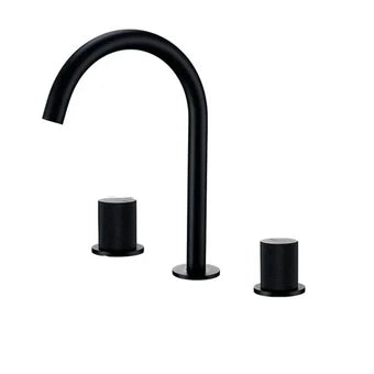 Cambridge Bathroom Basin Mixer Tap with Dual Knurled Handles