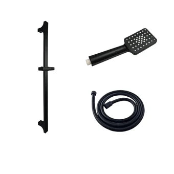 Charleston Stainless Steel Black Wall Mounted Shower Head