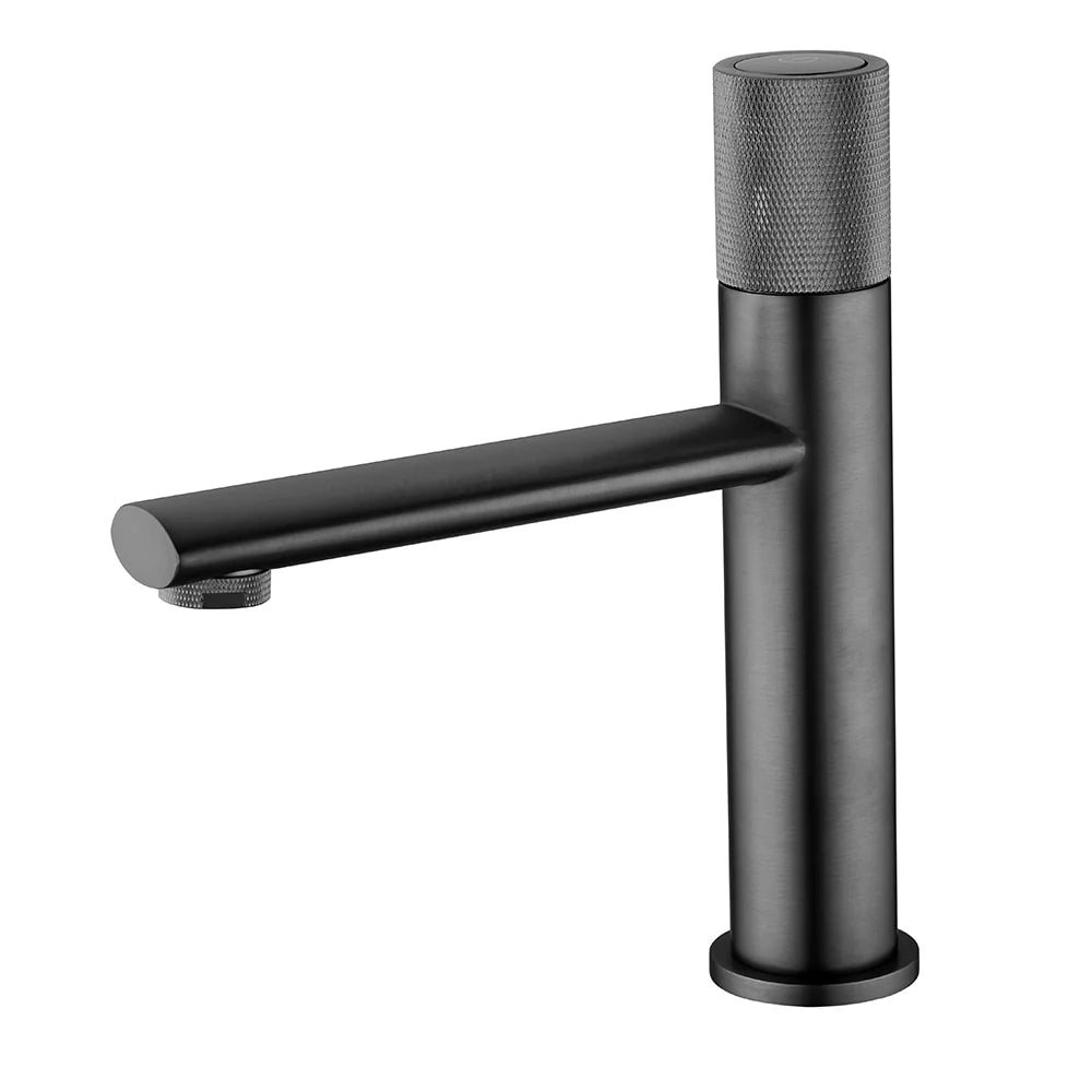 Delta Bathroom Basin Mixer Tap with Knurled Handle