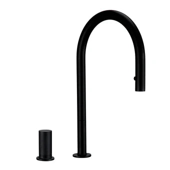 Bexley Matt Black Swivel Kitchen Pull Down Head Sink Tap