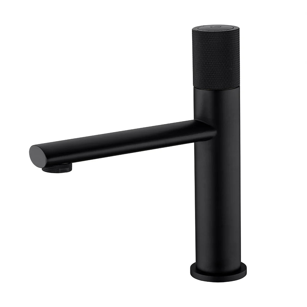 Delta Bathroom Basin Mixer Tap with Knurled Handle