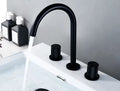 Bridge Deck Mounted Bathroom Basin Mixer Tap with Dual Holder