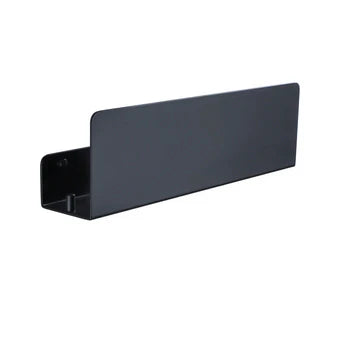Black Bathroom Organizer Shelf With Hooks Aluminum Kitchen Decoration Shelves On Wall Shower Storage Rack Wall Mount