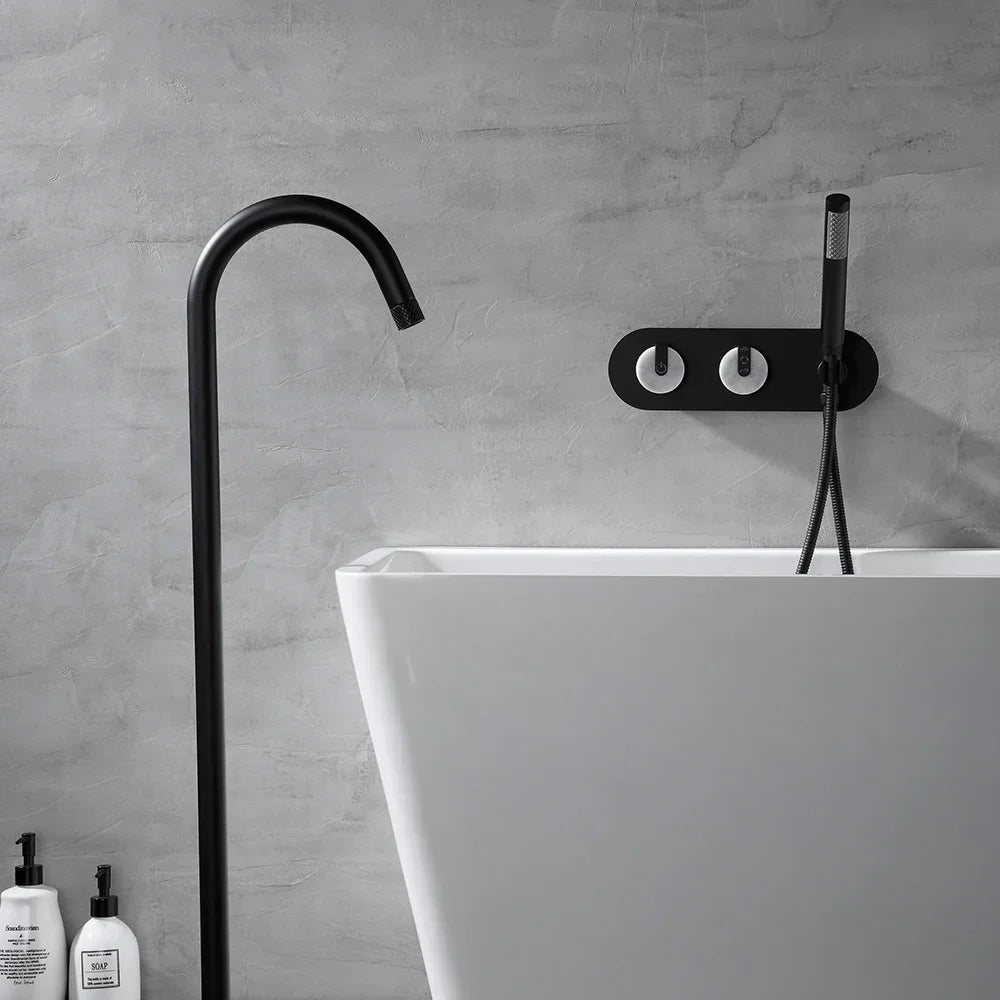 Southwark Freestanding Bath Filler with Hand Shower