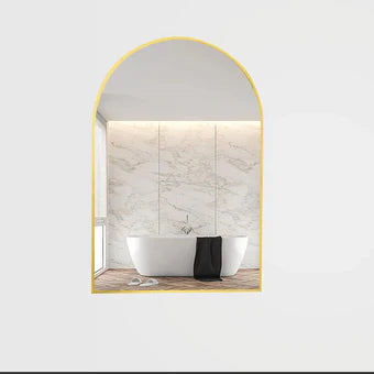 Arched Bathroom Mirror – Modern Light Luxury Wall Mounted Design