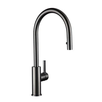 Bexley Matt Black Swivel Kitchen Pull Down Head Sink Tap