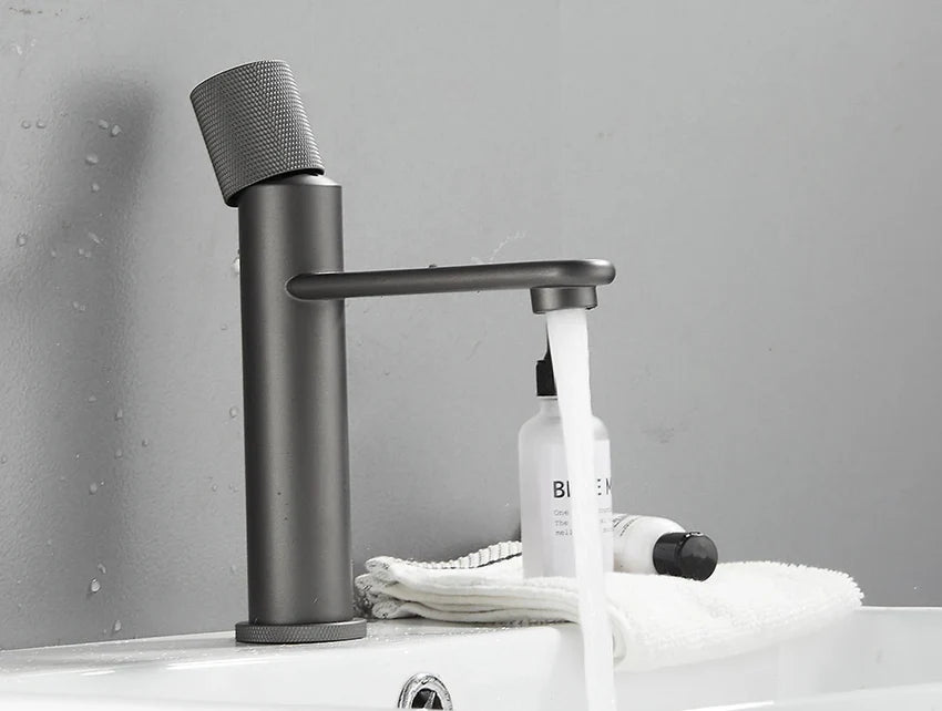 Avril Waterfall Deck Mounted Basin Mixer Tap
