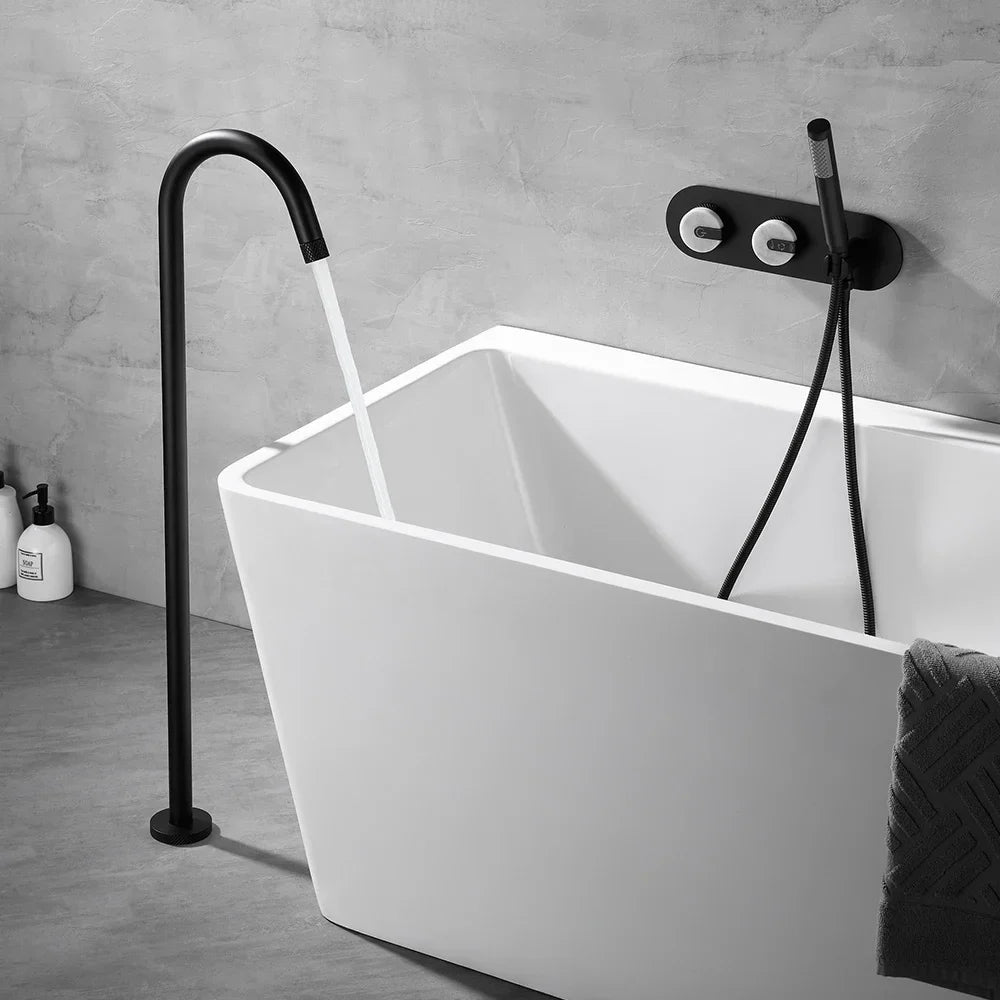 Southwark Freestanding Bath Filler with Hand Shower