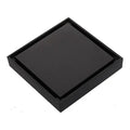 Black Square Shower Drain 100x100 – Anti-Odor Tile Insert Floor Waste Grate, 100% Brass