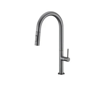 Bexley Matt Black Swivel Kitchen Pull Down Head Sink Tap