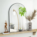 Elegant Black Arched Mirror for Bathroom & Living Room Décor